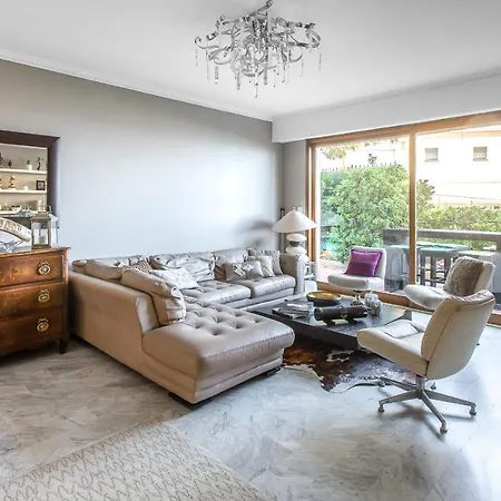 Vaneau 2br With Sea View, Garden Parking Apartment Cannes